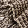 The brown and beige checkered pure cotton scarf is warm, fashionable and versatile for autumn and winter Application Scenario